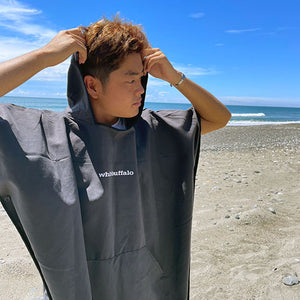 吸水速乾ポンチョ（ブラック）【男女兼用】 – white buffalo EC Shop