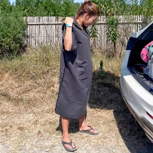 吸水速乾ポンチョ（ブラック）【男女兼用】 – white buffalo EC Shop